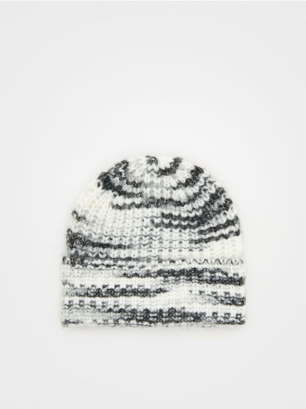 Reserved Reserved - Kapa od žerseja s mješavinom vune - tamnosivo