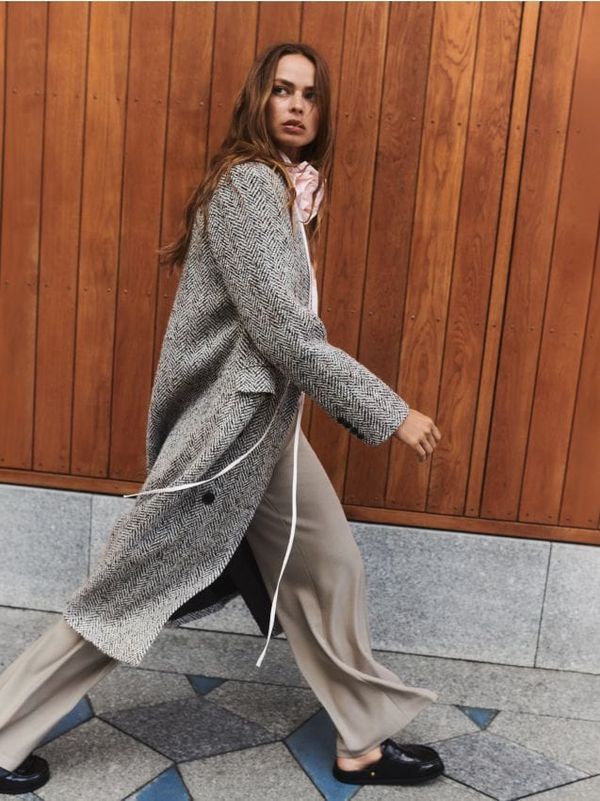 Reserved Reserved - Kaput od mješavine vune - šaren