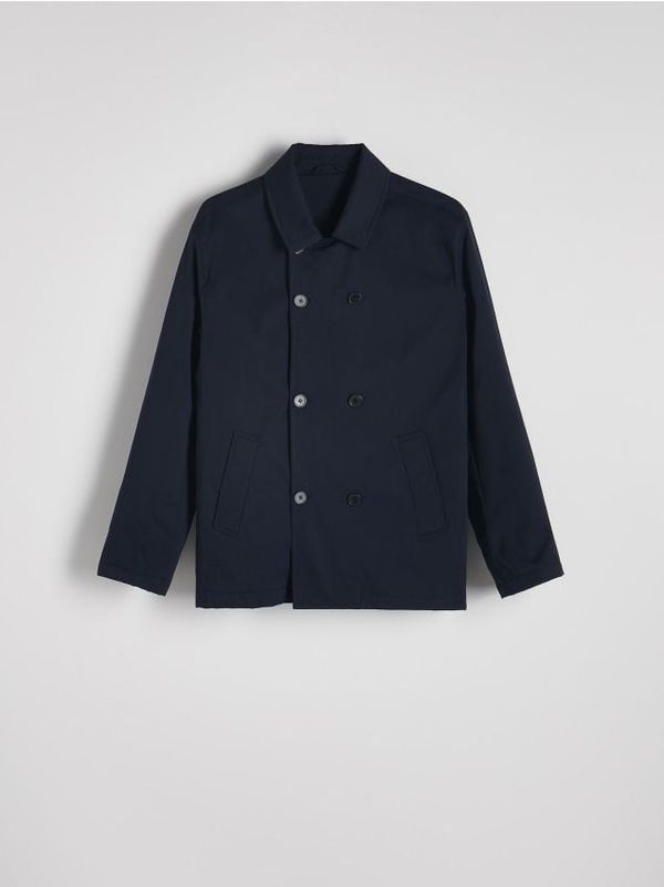 Reserved Reserved - Kaput s dvostrukim kopčanjem - mornarsko plava