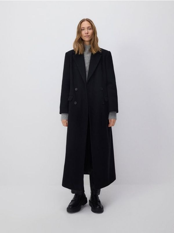 Reserved Reserved - Kaput s visokim udjelom vune - crno