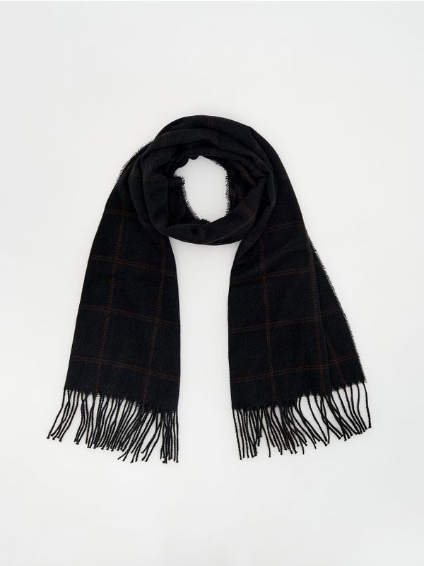 Reserved Reserved - Karirani šal - crno