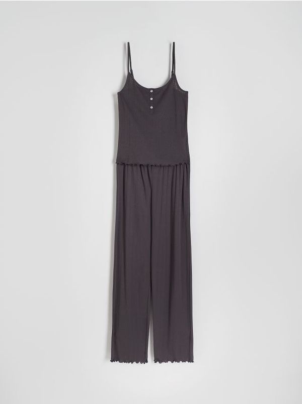 Reserved Reserved - Komplet dvodijelne pidžame - boja antracita