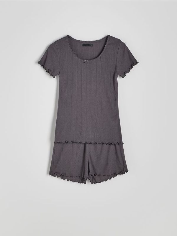 Reserved Reserved - Komplet dvodijelne pidžame - boja antracita