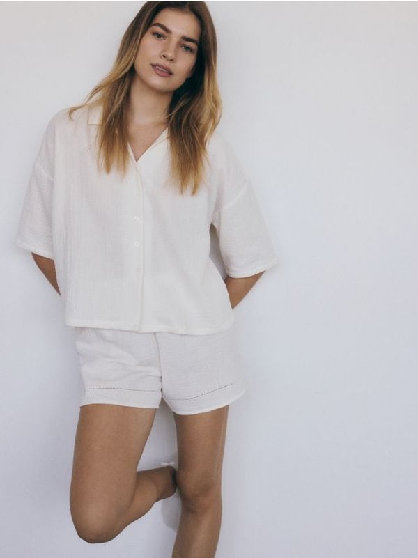 Reserved Reserved - Komplet dvodijelne pidžame - krem