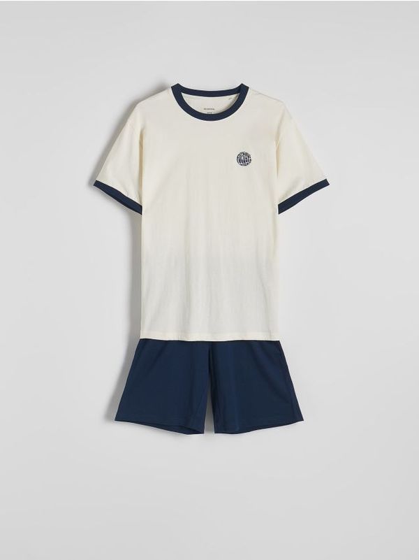 Reserved Reserved - Komplet dvodijelne pidžame - krem