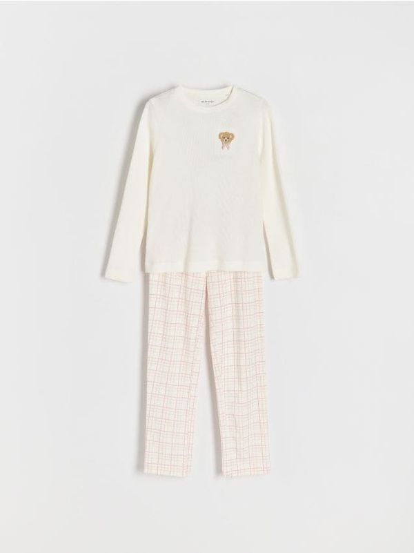 Reserved Reserved - Komplet dvodijelne pidžame - krem