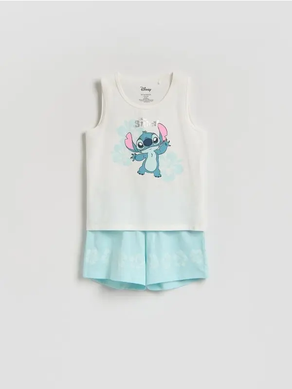 Reserved Reserved - Komplet dvodijelne pidžame Lilo & Stitch - bljedotirkizno