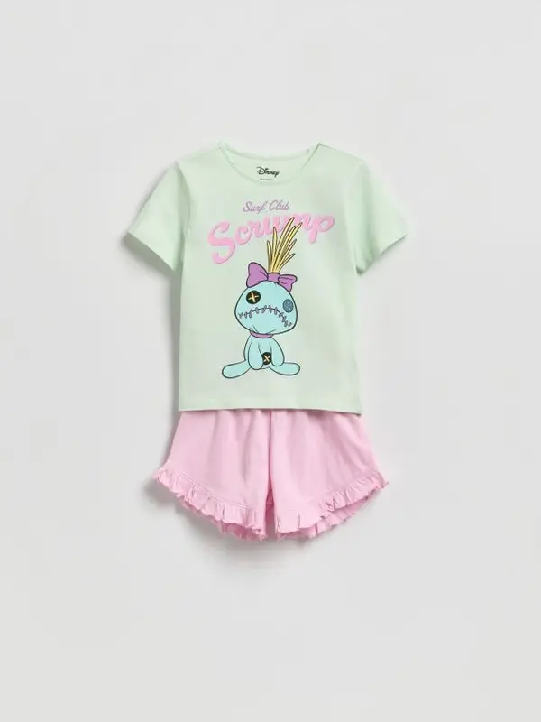 Reserved Reserved - Komplet dvodijelne pidžame Lilo & Stitch - pepermint-zeleno