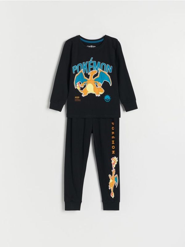Reserved Reserved - Komplet dvodijelne pidžame Pokémon - crno