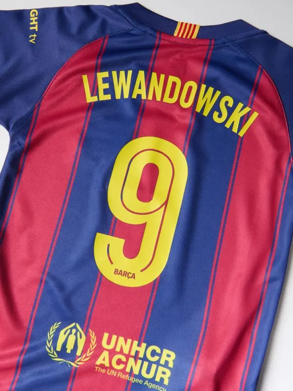 Reserved Reserved - Komplet FC Barcelona Lewandowski - mornarsko plava