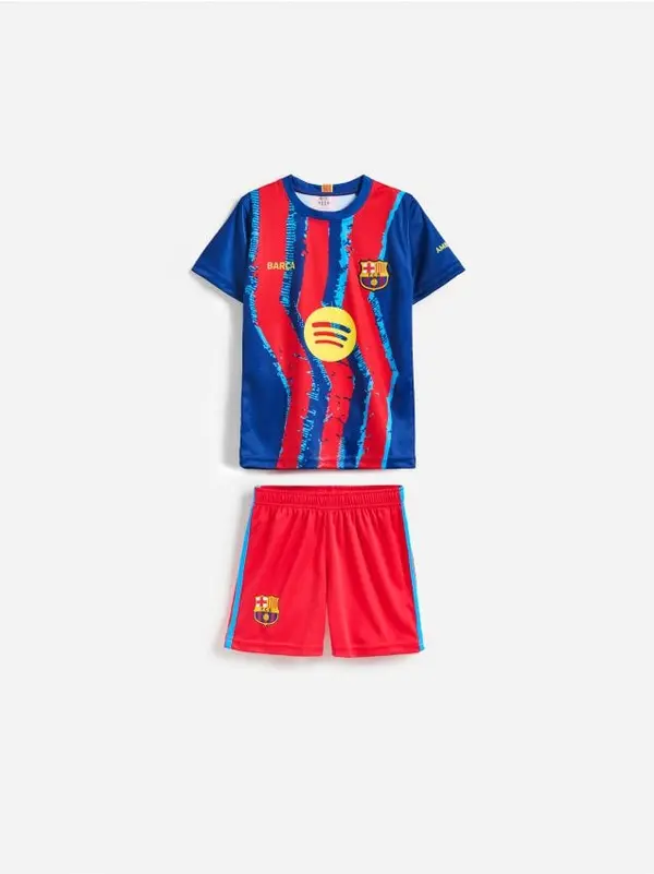 Reserved Reserved - Komplet FC Barcelona Lewandowski - mornarsko plava