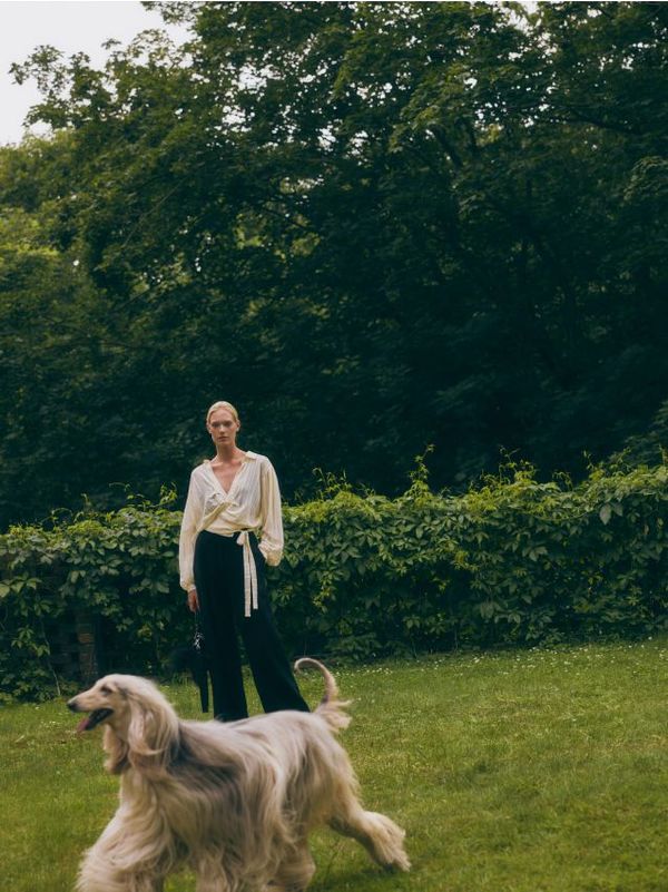 Reserved Reserved - Komplet košulje s visokim udjelom viskoze i topa od žerseja - krem