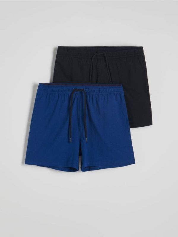 Reserved Reserved - Komplet od 2 kratka donja dijela pidžame - crno