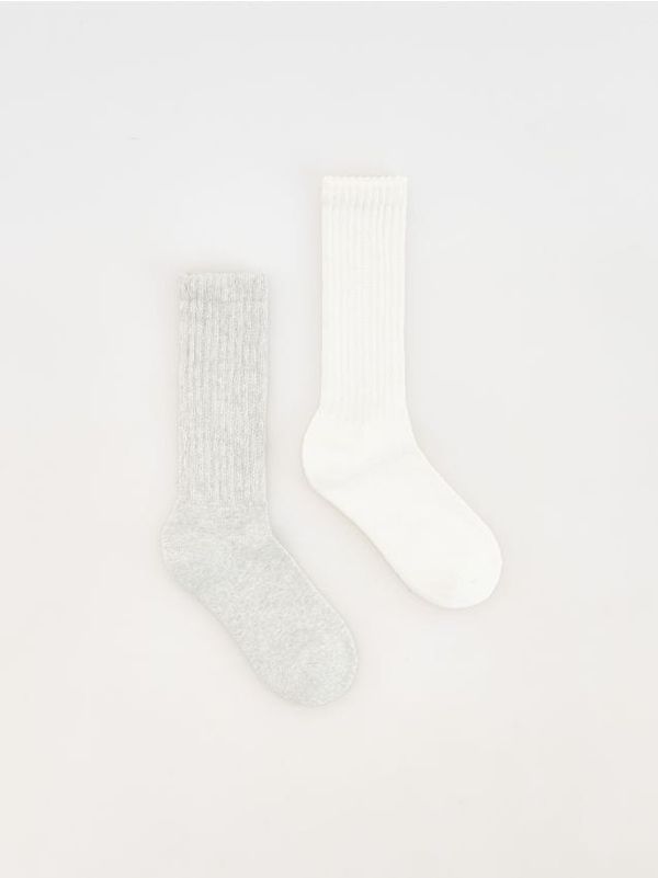 Reserved Reserved - Komplet od 2 para čarapa - light grey