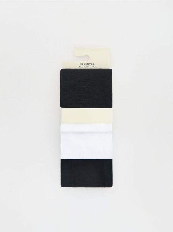 Reserved Reserved - Komplet od 2 para čarapa s gaćicama - crno