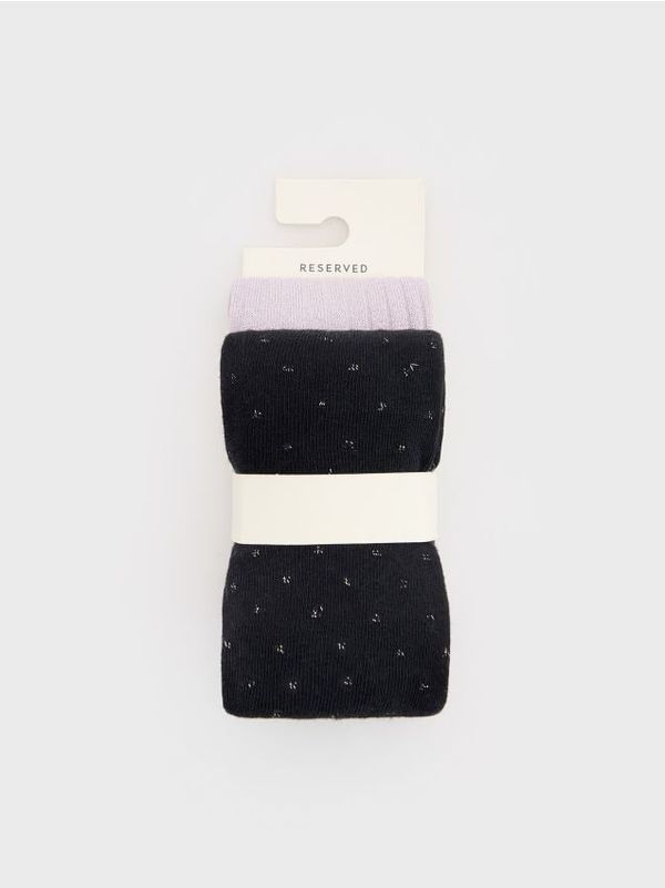 Reserved Reserved - Komplet od 2 para čarapa s gaćicama - ljubičasto