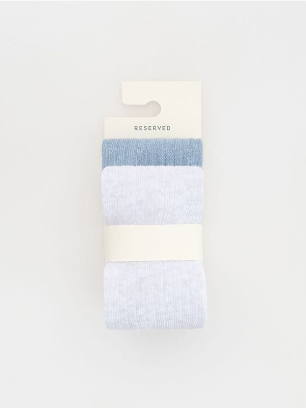 Reserved Reserved - Komplet od 2 para čarapa s gaćicama - svijetlo siva