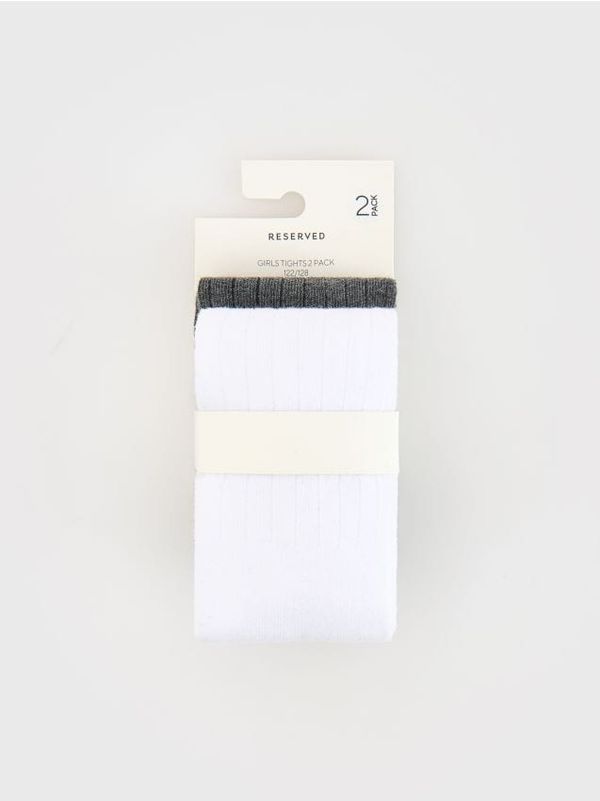 Reserved Reserved - Komplet od 2 para čarapa s gaćicama - tamnosivo