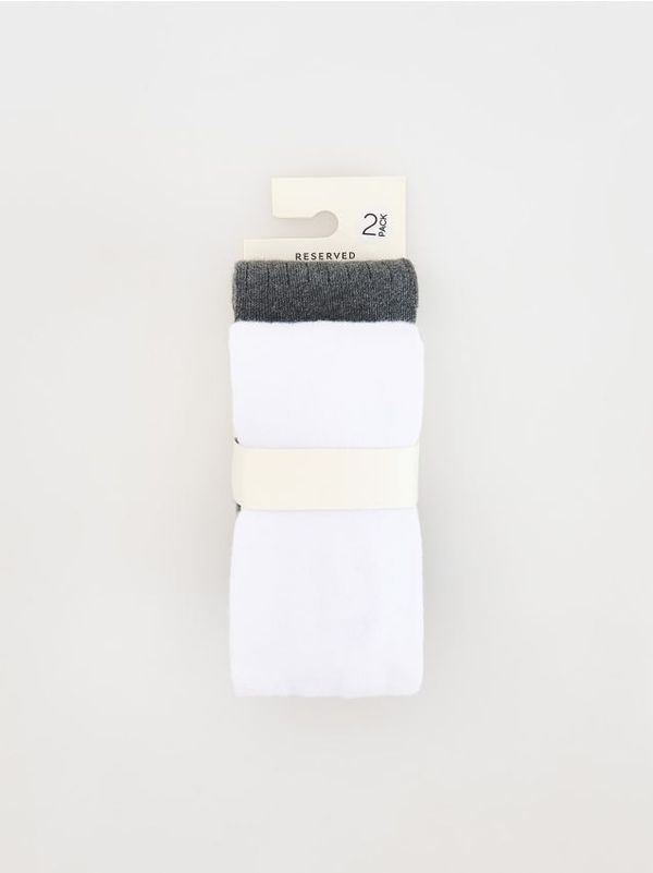 Reserved Reserved - Komplet od 2 para čarapa s gaćicama - tamnosivo
