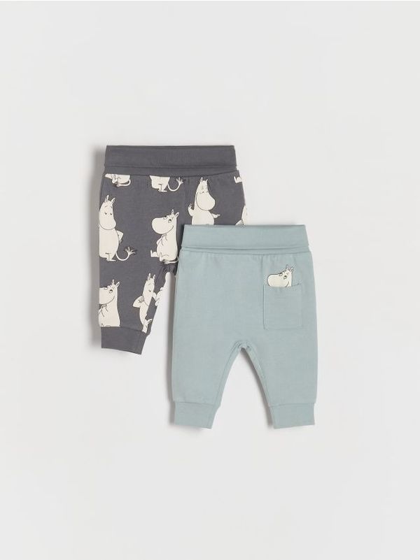 Reserved Reserved - Komplet od 2 para hlača Moomin - plavozeleno