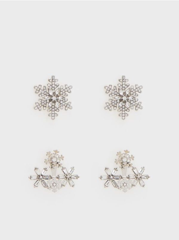 Reserved Reserved - Komplet od 2 para naušnica - srebrna