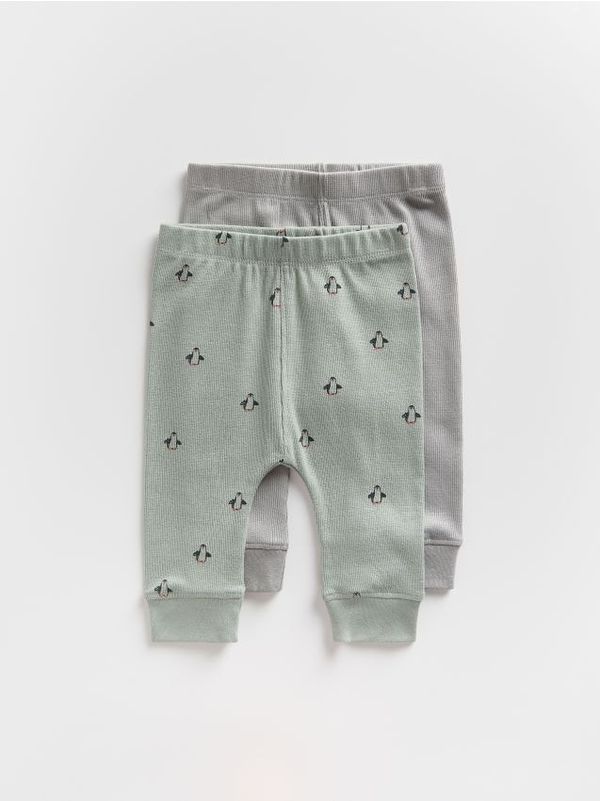 Reserved Reserved - Komplet od 2 para pamučnih hlača - tamnosivo