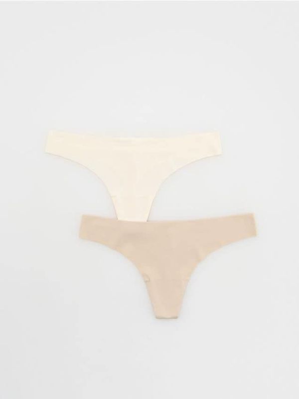 Reserved Reserved - Komplet od 2 para tanga - krem