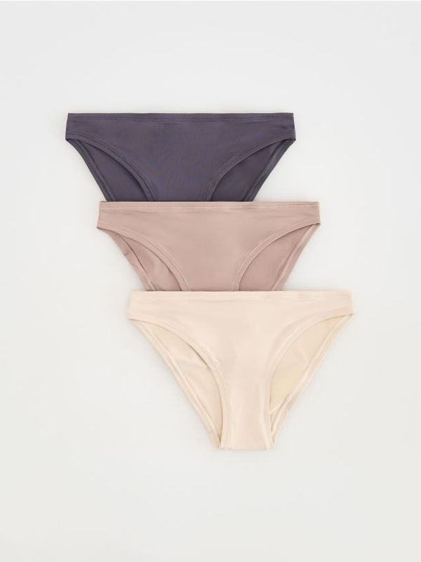 Reserved Reserved - Komplet od 3 para bikini gaćica - boja kave