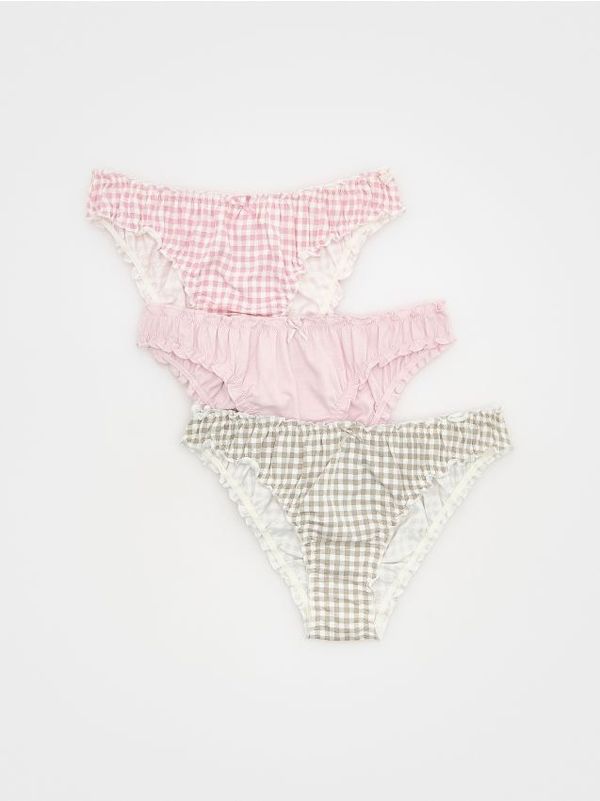 Reserved Reserved - Komplet od 3 para bikini gaćica - ružičasta