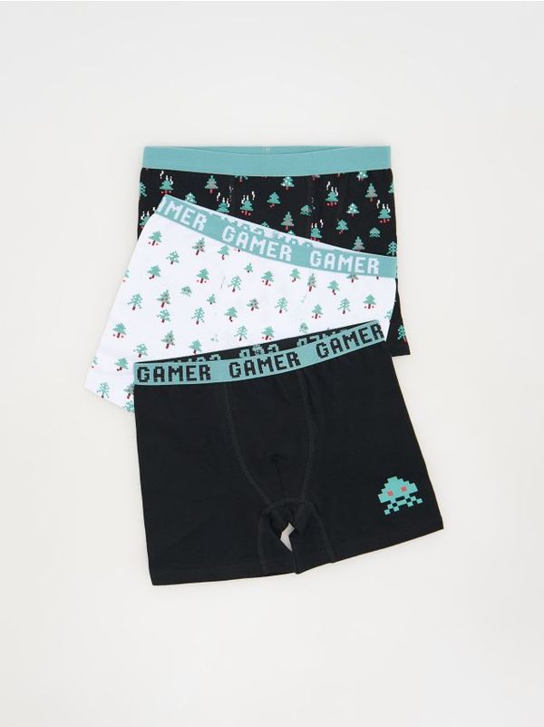 Reserved Reserved - Komplet od 3 para bokserica s visokim udjelom pamuka - bijela