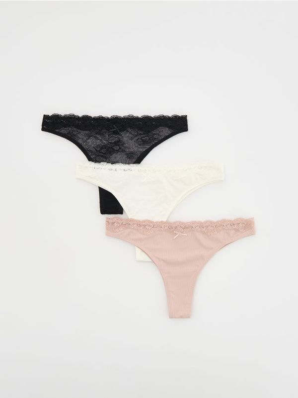 Reserved Reserved - Komplet od 3 para brazilskih gaćica - crno