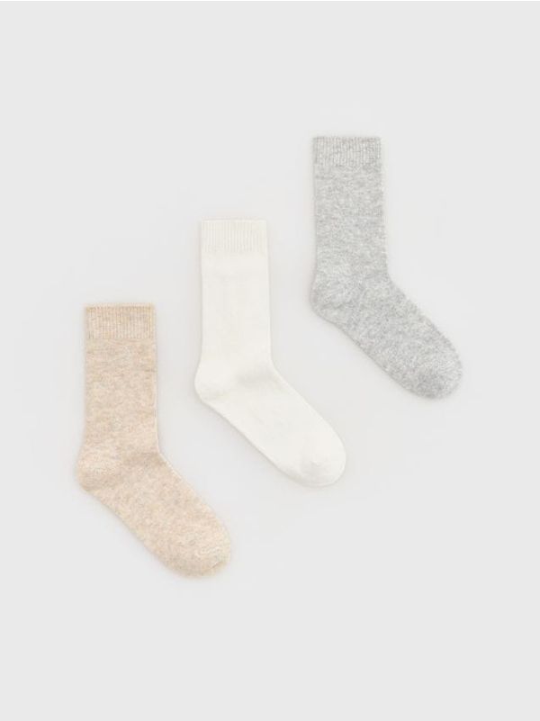 Reserved Reserved - Komplet od 3 para čarapa - boja kože