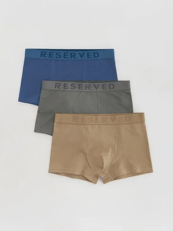 Reserved Reserved - Komplet od 3 para classic bokserica - bež
