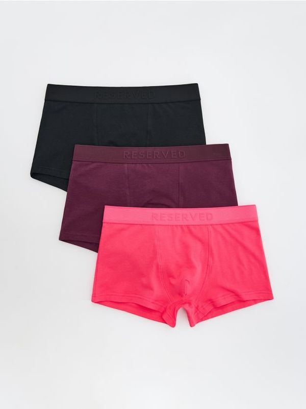 Reserved Reserved - Komplet od 3 para classic bokserica - jarkoružičasto
