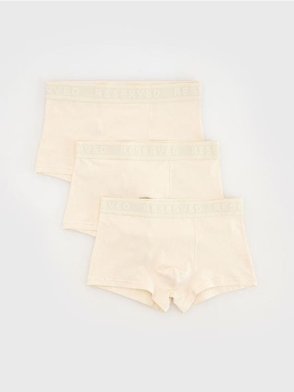 Reserved Reserved - Komplet od 3 para classic bokserica - krem