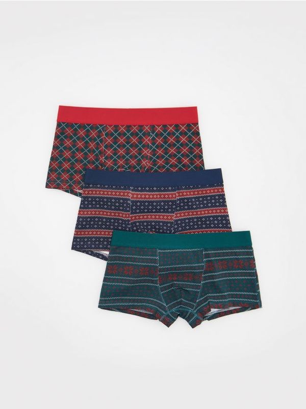 Reserved Reserved - Komplet od 3 para classic bokserica - mornarsko plava