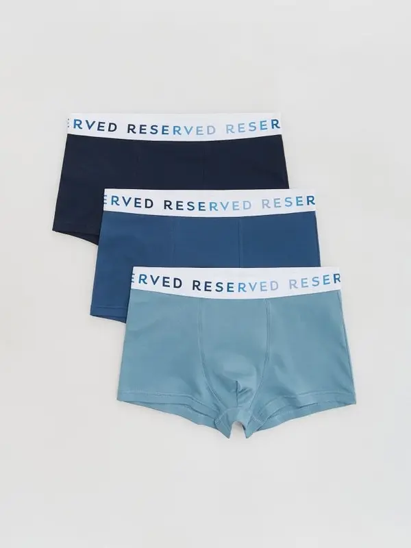 Reserved Reserved - Komplet od 3 para classic bokserica - plava