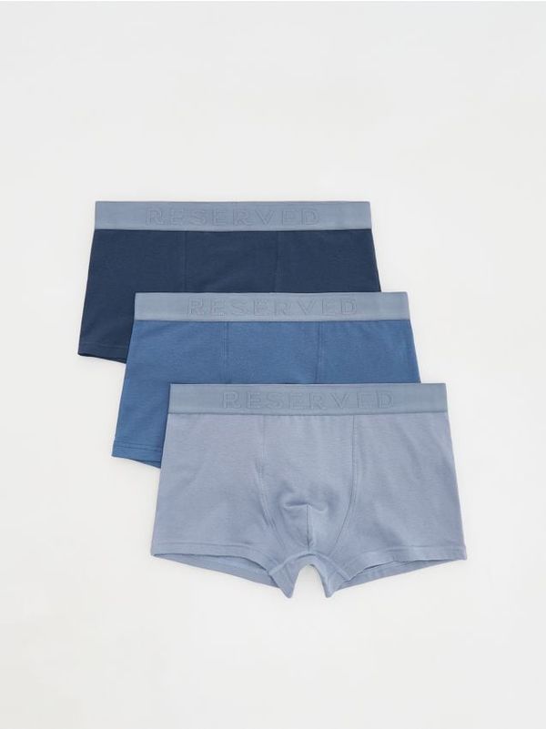 Reserved Reserved - Komplet od 3 para classic bokserica - steel blue