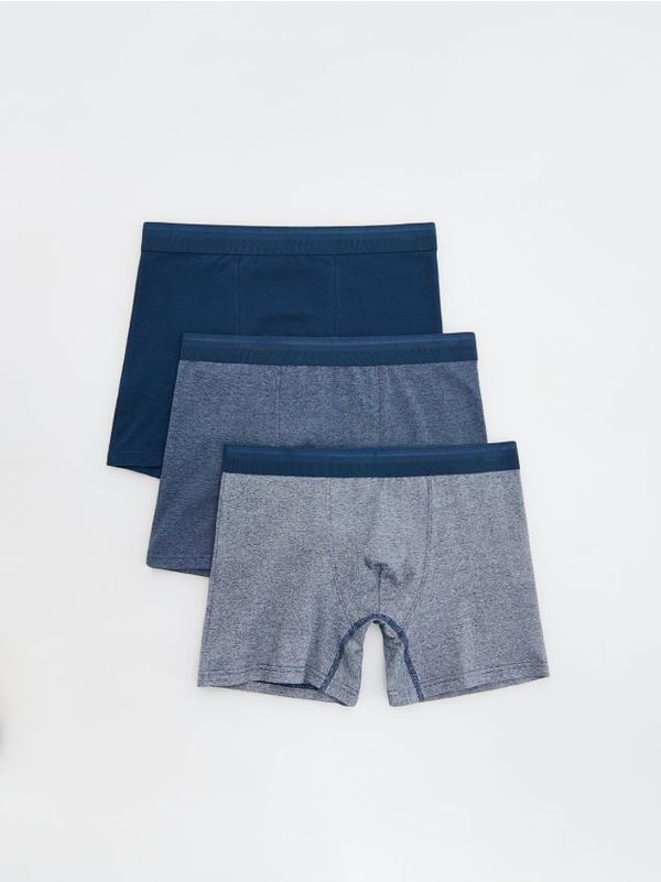 Reserved Reserved - Komplet od 3 para long bokserica - mornarsko plava