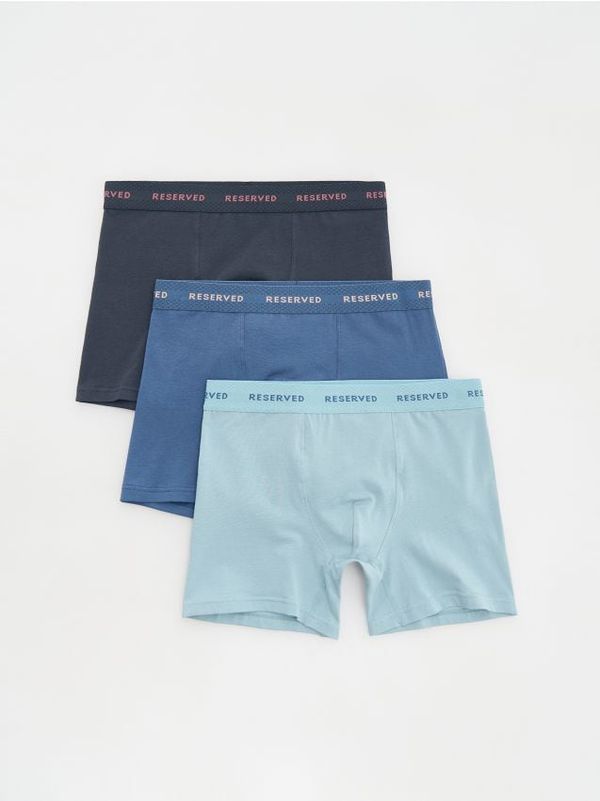 Reserved Reserved - Komplet od 3 para long bokserica - plava