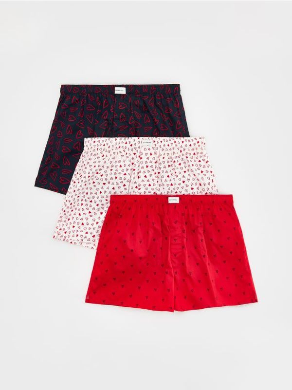 Reserved Reserved - Komplet od 3 para loose bokserica - crvena