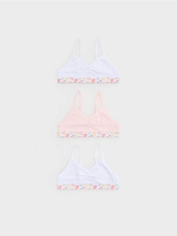 Reserved Reserved - Komplet od 3 topa s visokim udjelom pamuka - bijela