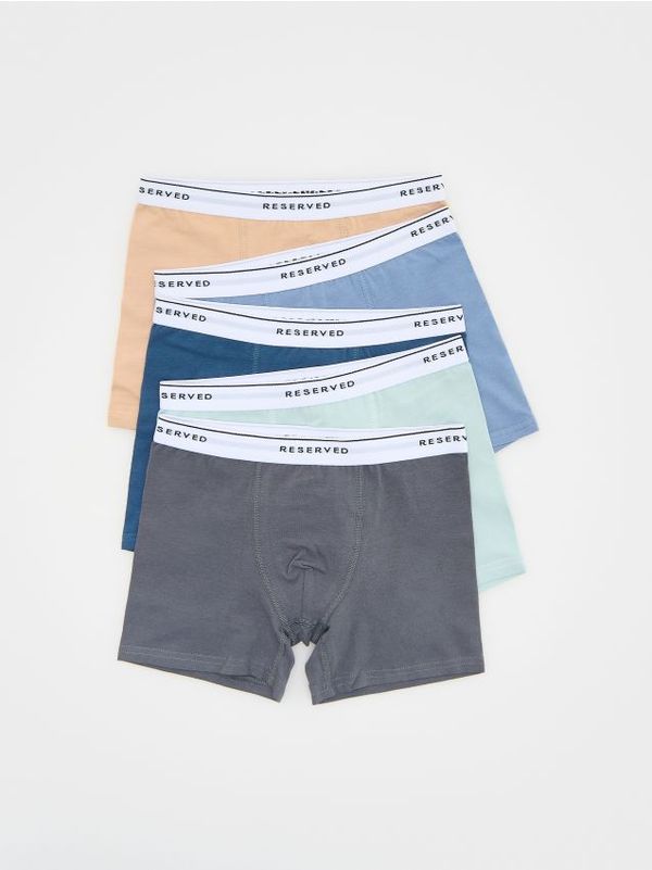 Reserved Reserved - Komplet od 5 para bokserica s visokim udjelom pamuka - bež