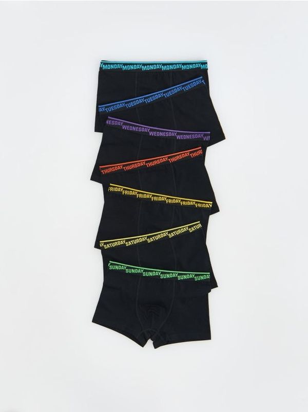 Reserved Reserved - Komplet od 5 para bokserica s visokim udjelom pamuka - crno