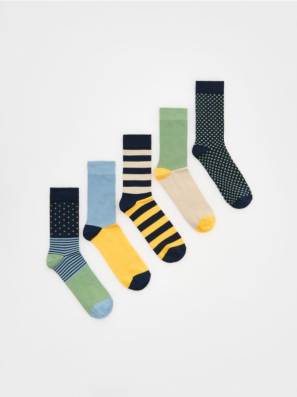 Reserved Reserved - Komplet od 5 pari čarapa - boja jantara