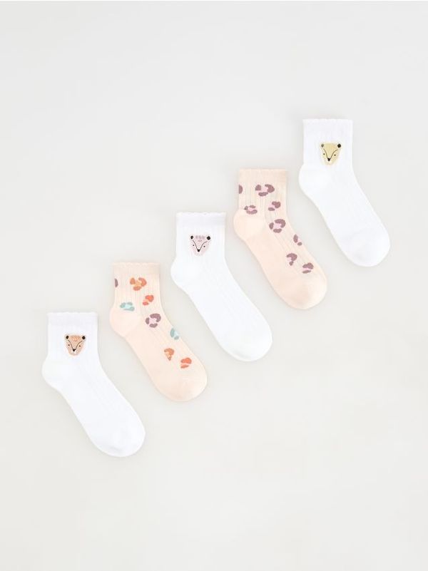 Reserved Reserved - Komplet od 5 pari čarapa - krem