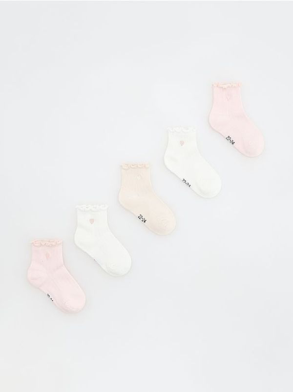 Reserved Reserved - Komplet od 5 pari čarapa - pastelnoružičasto