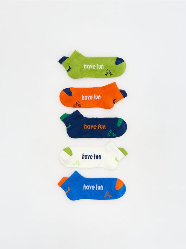 Reserved Reserved - Komplet od 5 pari čarapa s visokim udjelom pamuka - mornarsko plava