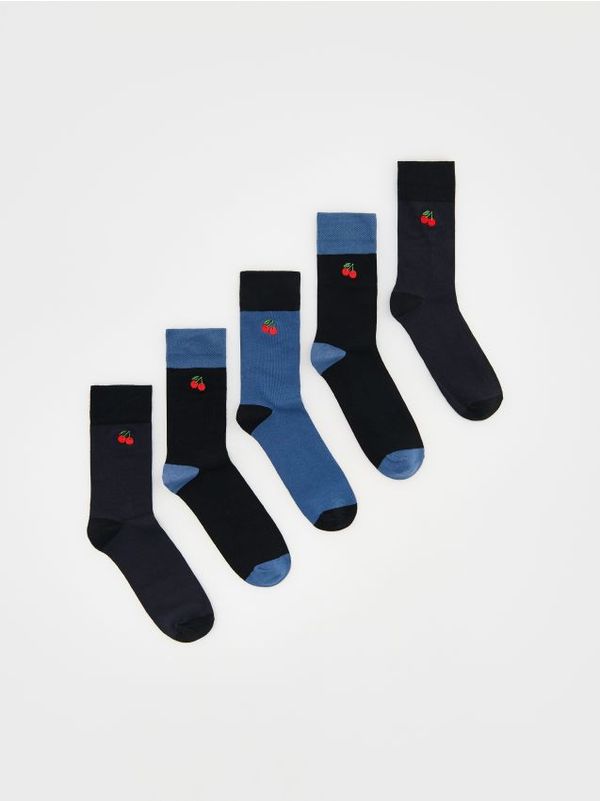 Reserved Reserved - Komplet od 5 pari čarapa - steel blue