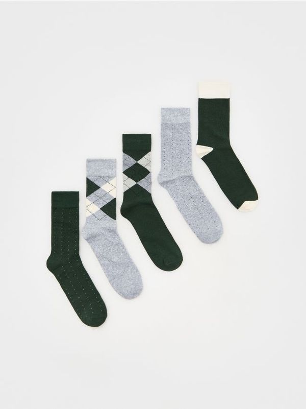 Reserved Reserved - Komplet od 5 pari čarapa - tamnozeleno